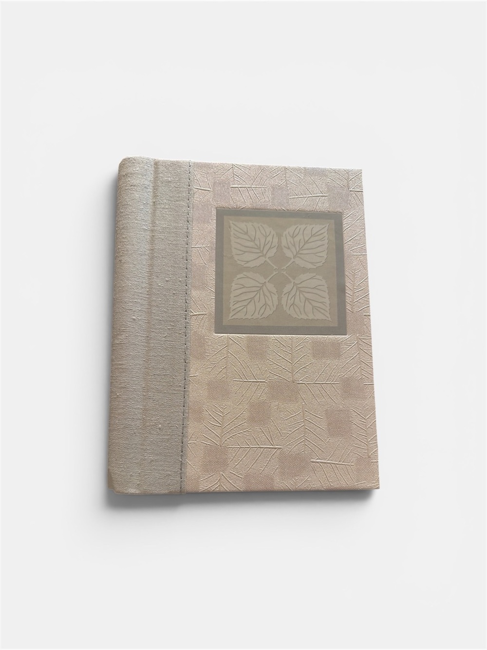 Neutral Leaf Pattern Hardcover Journal
